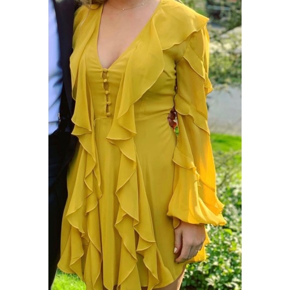 Nicholas Ruffle Long Sleeve, Mid- Short Dress, size Small/2 - Picture 1 of 5